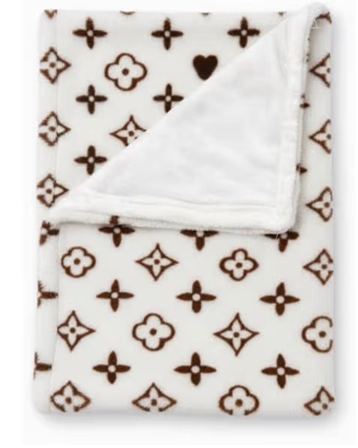 Chewy Vuiton Dog Blanket cream