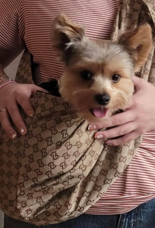 Small dog designer slung bag grrruci