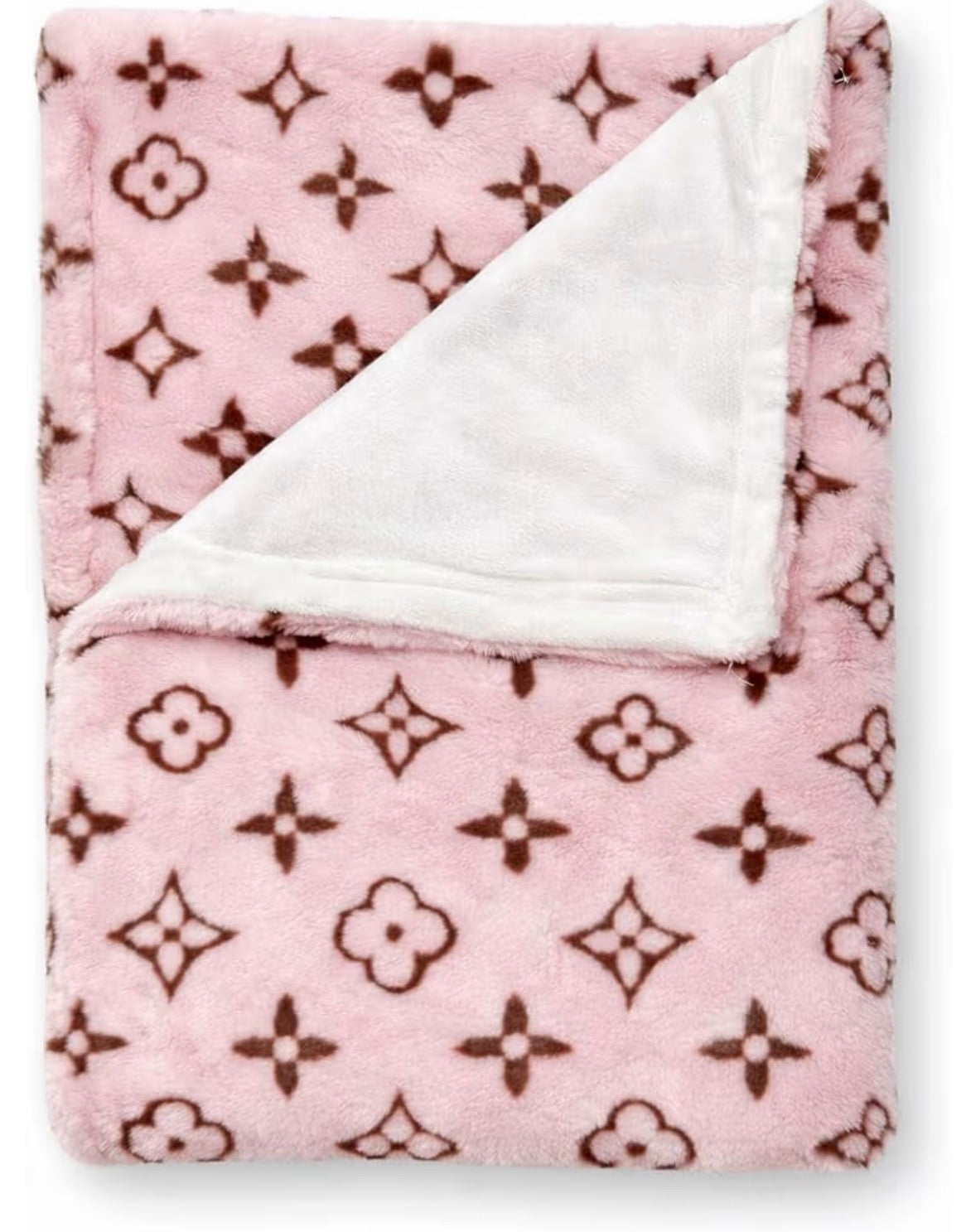 Chewy Vuiton Dog Blanket Pink