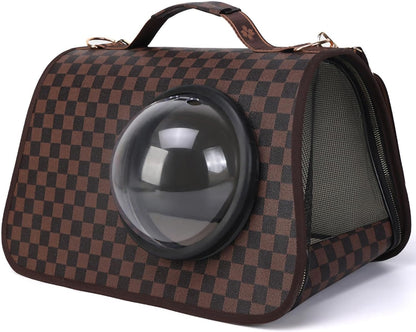 luxury brown dog carrier