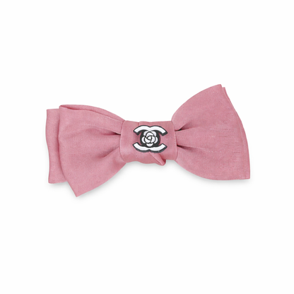 chewnel dog hair bow pink