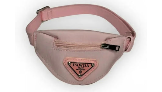 Designer dog Accessories panda purse pink