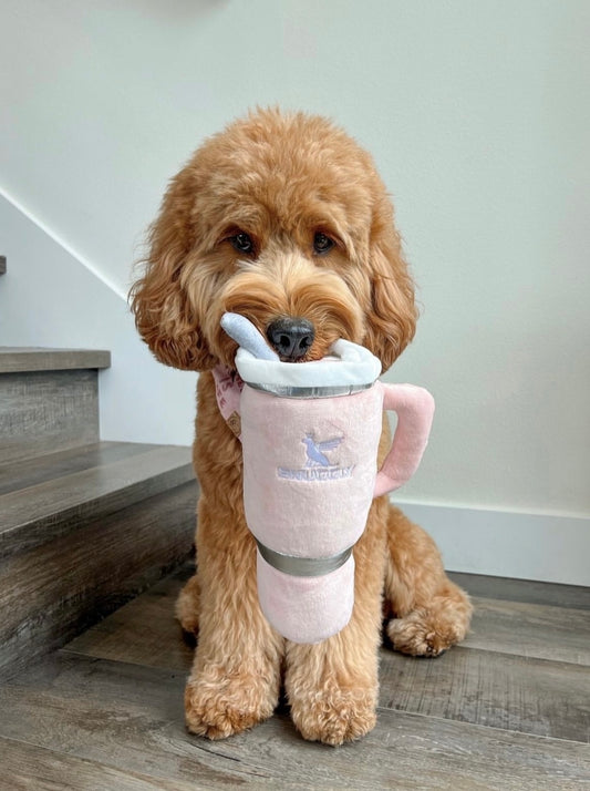 Blush Snuggly Cup Dog Toy