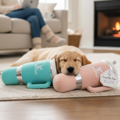 Blush and teal Snuggly Cup