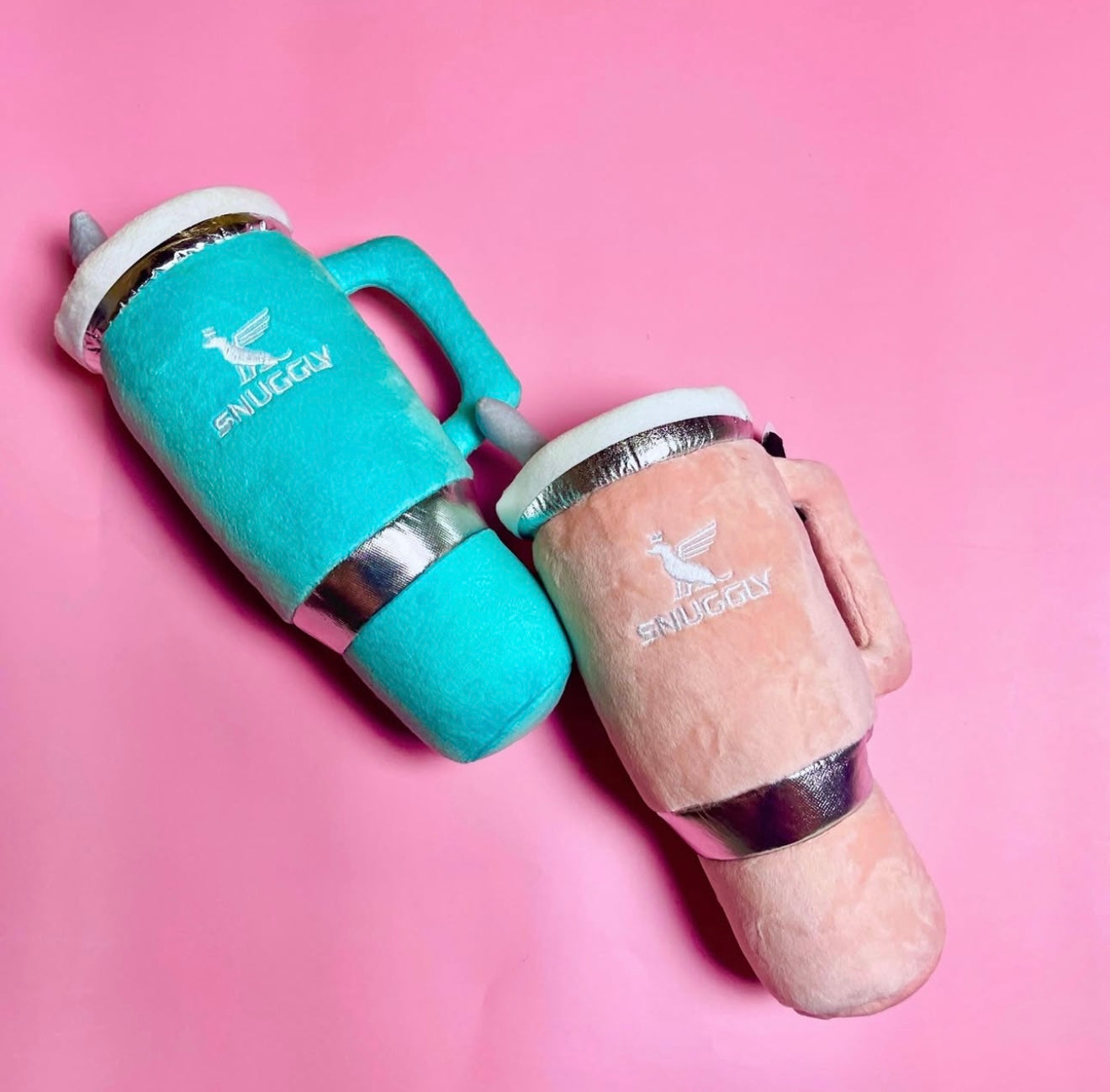 Blush Snuggly Cup Dog Toy