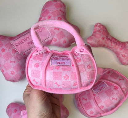 Chewy Vuiton Handbag Dog Toy