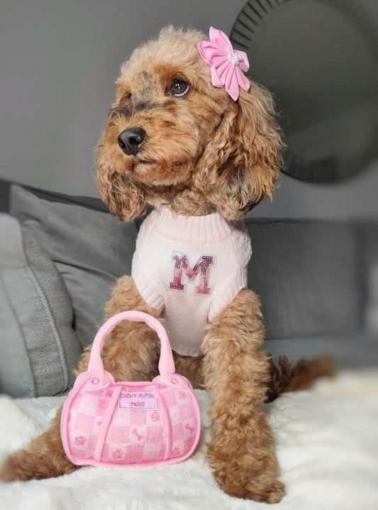 Chewy Vuiton Handbag Dog Toy