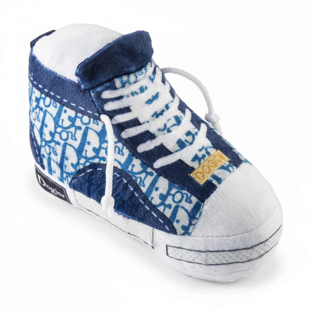 Dogior High-Top Tennis Shoe | Designer Dog Squeak Toy
