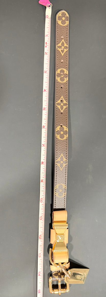 Luxury Dog Collar with Leash Set