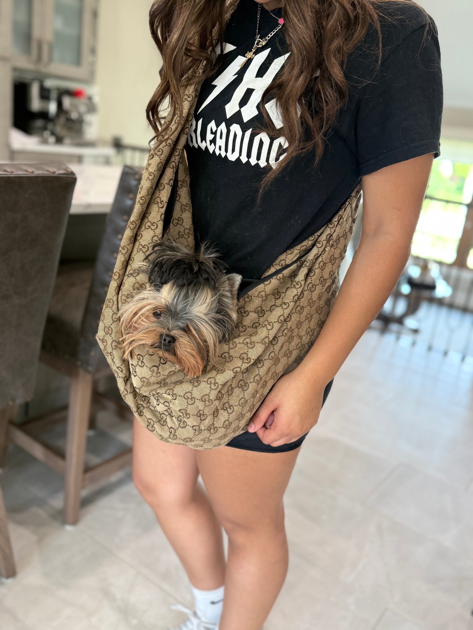 Grrruci brown sling bag