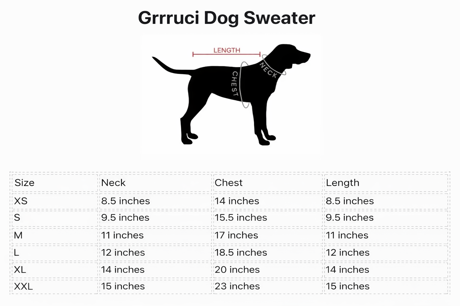 Grrruci dog hoodie sweater — designer small dog clothing