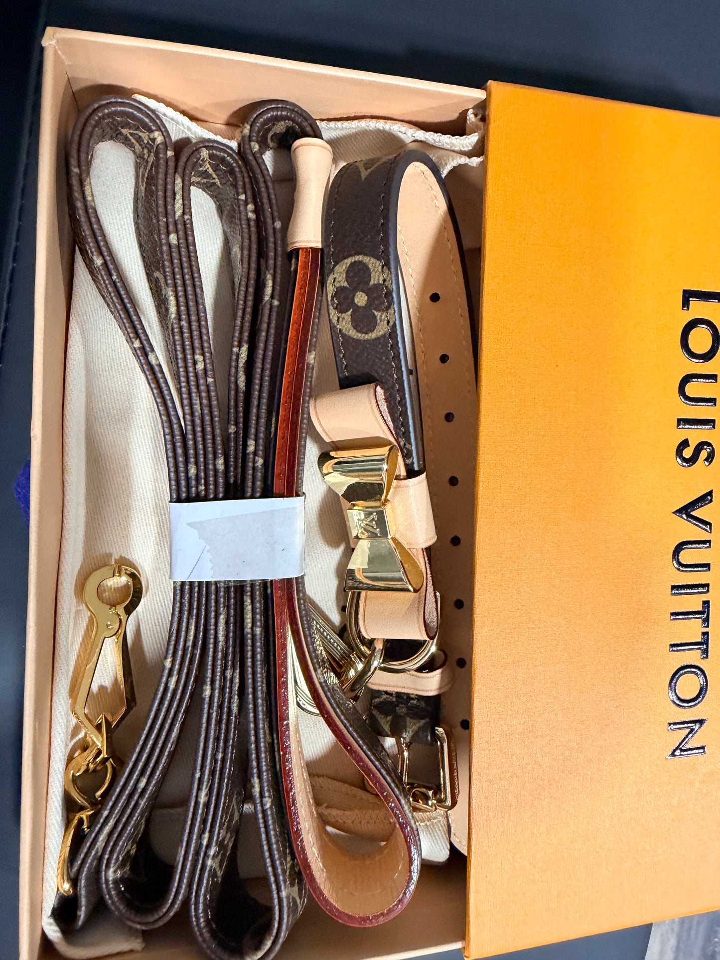 Luxury Dog Collar with Leash Set