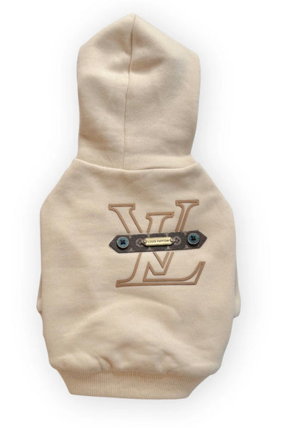 Lux furry dog hoodie — cozy luxury pet fashion for small dogs