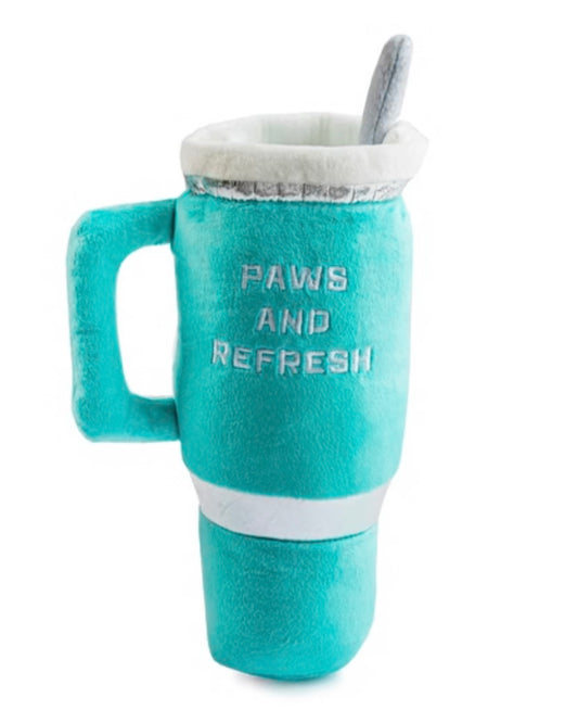 Teal Snuggly Cup Dog Toy