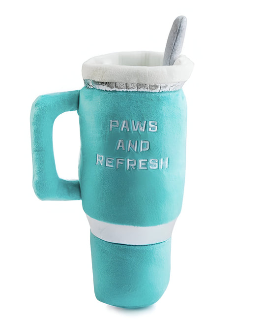 Teal Snuggly Cup Dog Toy