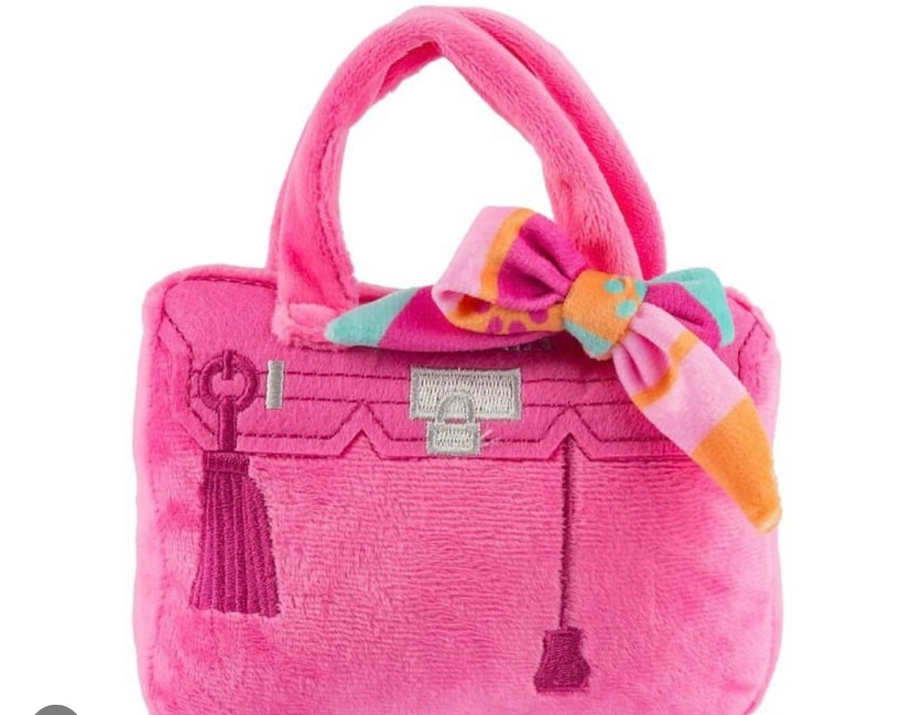 barkin bag designer dog squeaker purse