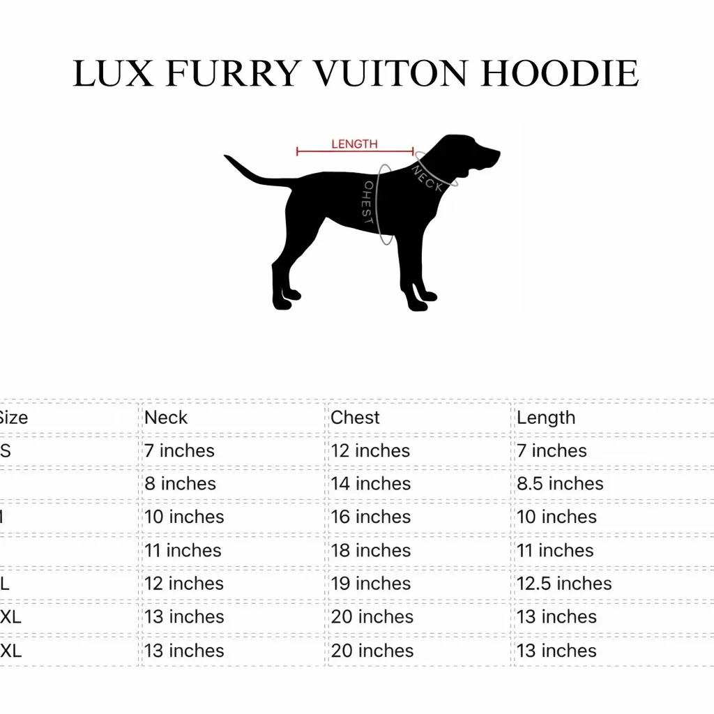 Lux Furry Dog Hoodie